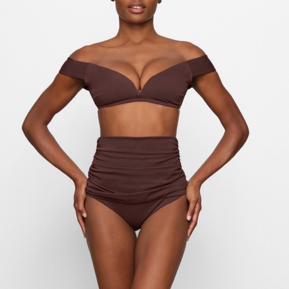 SKIMS size S swim set - cocoa